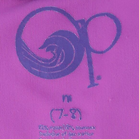 OCEAN PACIFIC OP PINK PEACE CAMO SWIM SHIRT RASHGUARD GIRLS SIZE 7/8 - Picture 2 of 5